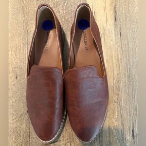 Indigo Brown Leather Loafers